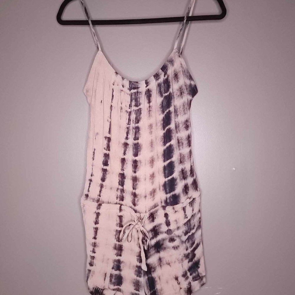 Veronica Women's Small Tie Dye Drawstring Romper